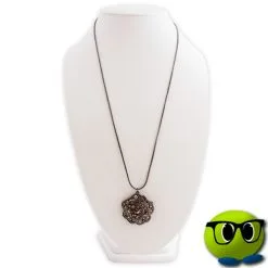 Collier Pendentif Incrusté De Pierres Bleue Et Rose - Mrbulle