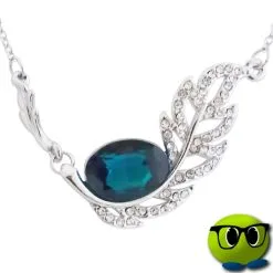 Collier Argenté En Forme De Feuille - Mrbulle