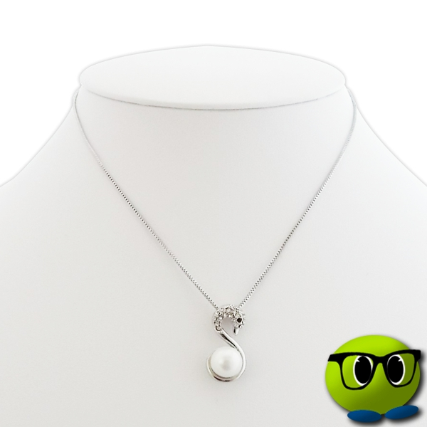 Collier Chic De Cygne à Strass Et à Perle Nacrée - Mrbulle 4 Collier Chic De Cygne à Strass Et à Perle Nacrée - Mrbulle – Image 2