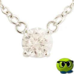 Collier Argenté Ravissant Au Strass Brillant - Mrbulle