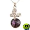Pendentif Buterfly Sertie D'une Pierre Précieuse Violette - Mrbulle -Magasin De Décoration 4961 photo