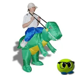 Costume Explorateur à Dos De Dinosaure Gonflable Hilarant - Mrbulle