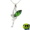 Splendide Collier Fée Verte Et Strass - Mrbulle -Magasin De Décoration 5094 photo