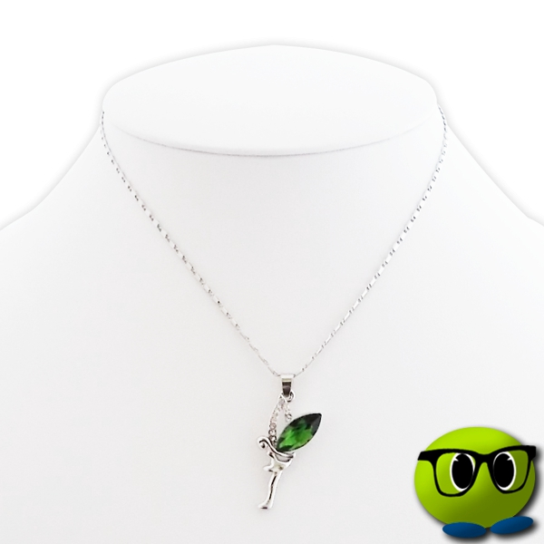 Splendide Collier Fée Verte Et Strass - Mrbulle 4 Splendide Collier Fée Verte Et Strass - Mrbulle – Image 2