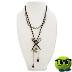 Charmant Sautoir à Noeud Noir - Mrbulle