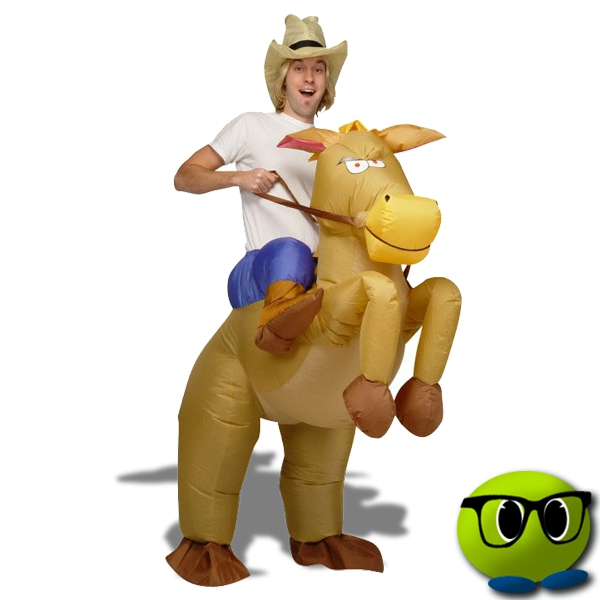 Costume Distrayant De Cow-boy à Cheval Gonflable - Mrbulle 3 Costume Distrayant De Cow-boy à Cheval Gonflable - Mrbulle
