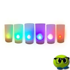 Bougie Multicolore à éclairage LED Pour Toutes Vos Soirées - Mrbulle