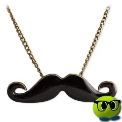 Collier Inédit Avec Un Pendentif Moustache - Mrbulle