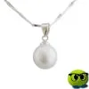 Collier Raffiné à Pendentif Perle Nacrée Blanche - Mrbulle