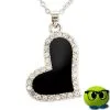 Sublime Collier Cœur Noir Et Strass - Mrbulle 2 Sublime Collier Cœur Noir Et Strass - Mrbulle -Magasin De Décoration 6030 photo