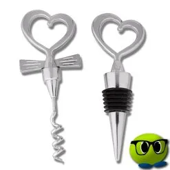 Lot De Tire-bouchon Et Bouchon En Forme De Cœur - Mrbulle -Magasin De Décoration 6192 photo