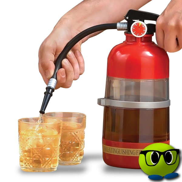 Distributeur De Boisson En Forme D'extincteur - Mrbulle 3 Distributeur De Boisson En Forme D'extincteur - Mrbulle