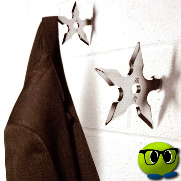 Porte Manteau En Forme D'étoile De Ninja - Mrbulle 3 Porte Manteau En Forme D'étoile De Ninja - Mrbulle