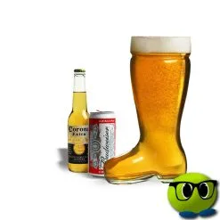 Verre Pour Bière En Forme De Botte - Mrbulle -Magasin De Décoration 6470 photo