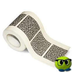 Papier Toilettes Avec Motifs De Labyrinthe - Mrbulle