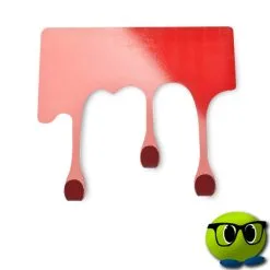 Porte-manteau En Forme De Peinture En Train De Couler - Mrbulle 6 Porte-manteau En Forme De Peinture En Train De Couler - Mrbulle -Magasin De Décoration 6549 photo