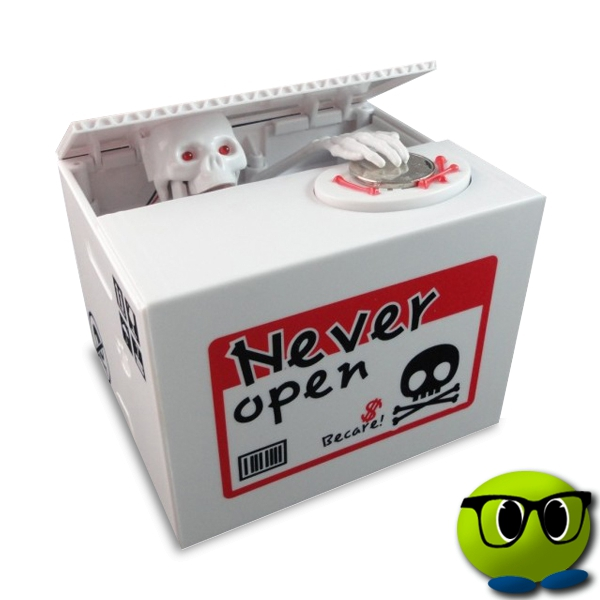 Tirelire Avec Figurine En Forme De Squelette Pour Ranger Pièces - Mrbulle 3 Tirelire Avec Figurine En Forme De Squelette Pour Ranger Pièces - Mrbulle