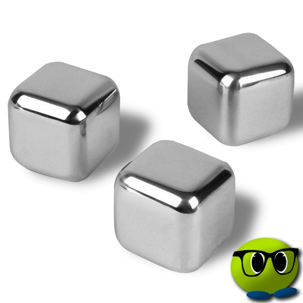 Lot De 4 Glacons Métalliques - Mrbulle 4 Lot De 4 Glacons Métalliques - Mrbulle – Image 2