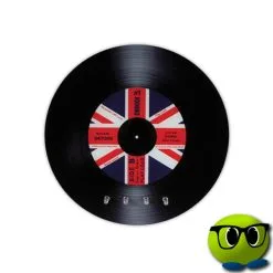 Accroche-clés Disque Vinyle Drapeau Royaume Uni - Mrbulle