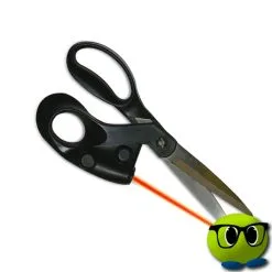 Ciseaux Avec Laser Integré Coupe Droite - Mrbulle