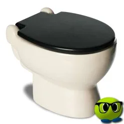 Tirelire En Forme De Toilettes En Céramique - Mrbulle -Magasin De Décoration 7031 photo