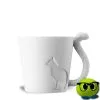 Tasse Chat En Porcelaine Avec Anse Queue D'animal - Mrbulle -Magasin De Décoration 7041 photo