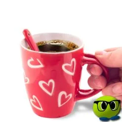 Tasse Coeurs En Céramique Avec Petite Cuillère - Mrbulle