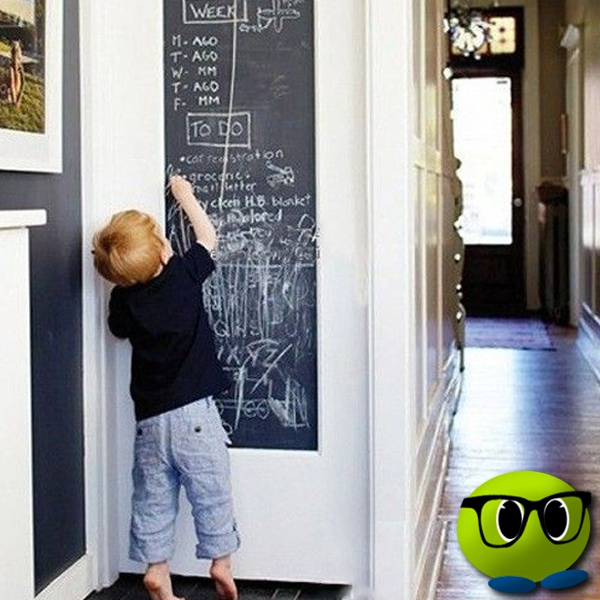 Tableau Noir Autocollant Avec Des Craies - Mrbulle 3 Tableau Noir Autocollant Avec Des Craies - Mrbulle