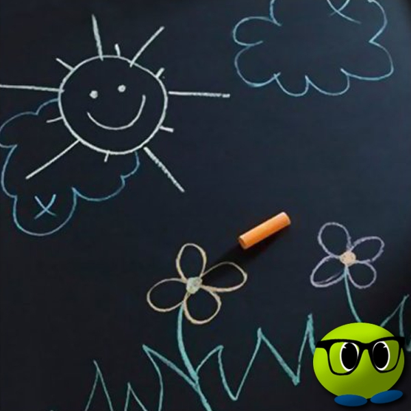 Tableau Noir Autocollant Avec Des Craies - Mrbulle 4 Tableau Noir Autocollant Avec Des Craies - Mrbulle – Image 2