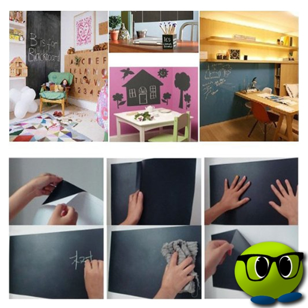 Tableau Noir Autocollant Avec Des Craies - Mrbulle 5 Tableau Noir Autocollant Avec Des Craies - Mrbulle – Image 3