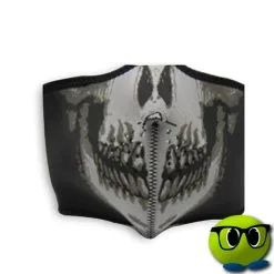 Masque En Néoprène Face De Squelette - Mrbulle