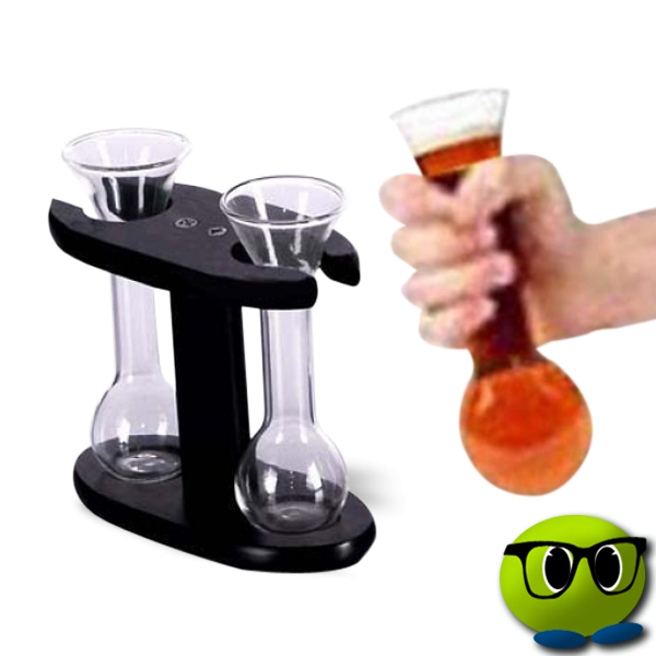 Shooters Verre Mini Yard Et Support - Mrbulle 3 Shooters Verre Mini Yard Et Support - Mrbulle