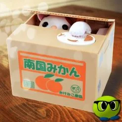 Tirelire Avec Petit Chat Qui Vole Les Pièces - Mrbulle -Magasin De Décoration 7870 photo