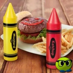 Crayons Ketchup Et Moutarde - Mrbulle -Magasin De Décoration 7979 photo