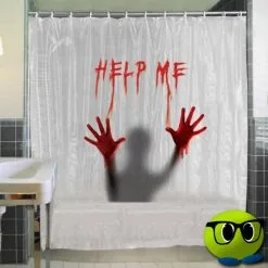 Rideau De Douche Crime Help Me - Mrbulle -Magasin De Décoration 7988 photo