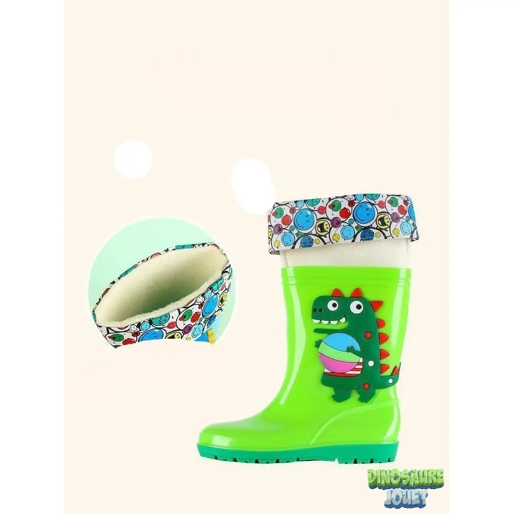 Dinosaure Jouet Bottes De Pluie Avec Chaussette Amovible Dinosaure 9 Dinosaure Jouet Bottes De Pluie Avec Chaussette Amovible Dinosaure – Image 7