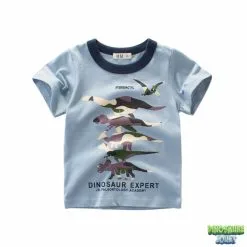 Dinosaure Jouet Tee Shirt Bleu Ciel Dinosaure