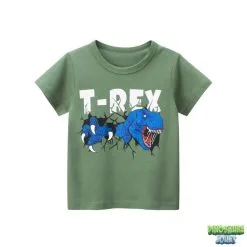 Dinosaure Jouet Tee Shirt Kaki Dinosaure