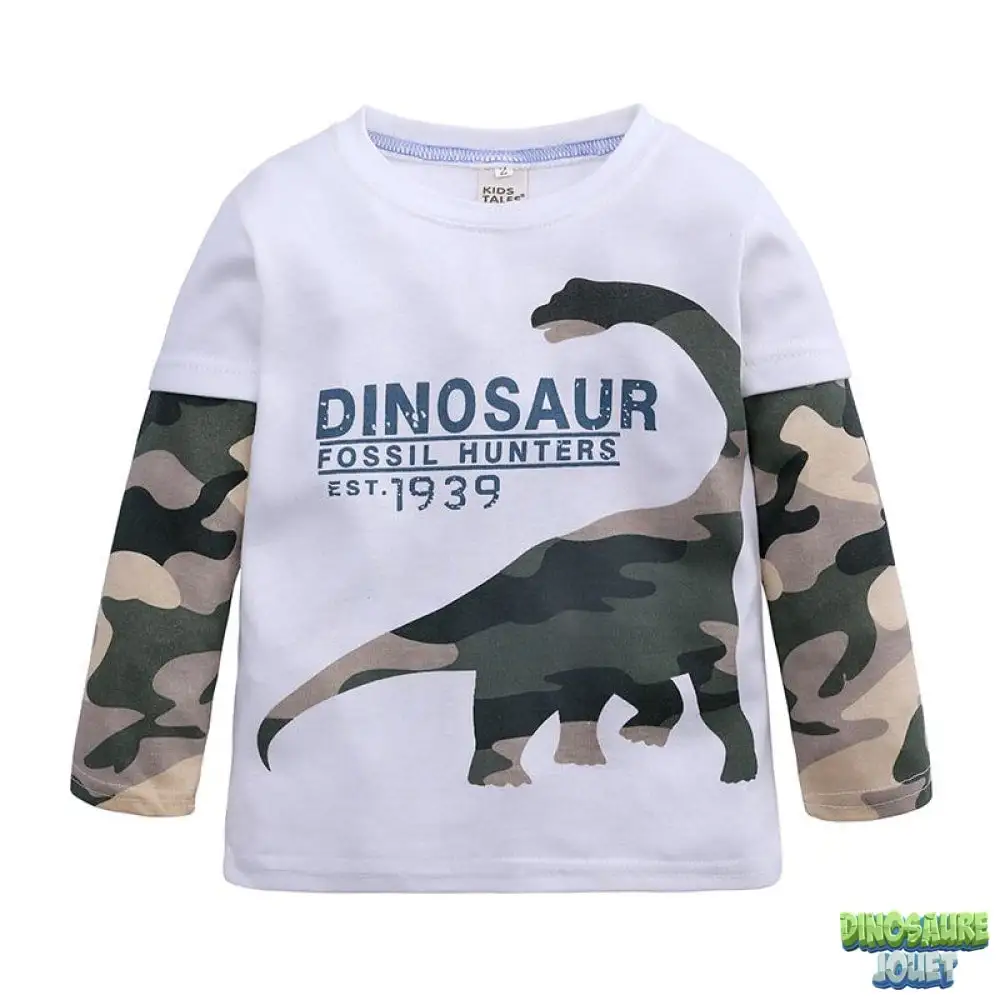 Dinosaure Jouet Tee Shirt Manche Longue Dinosaure Camouflage 3 Dinosaure Jouet Tee Shirt Manche Longue Dinosaure Camouflage