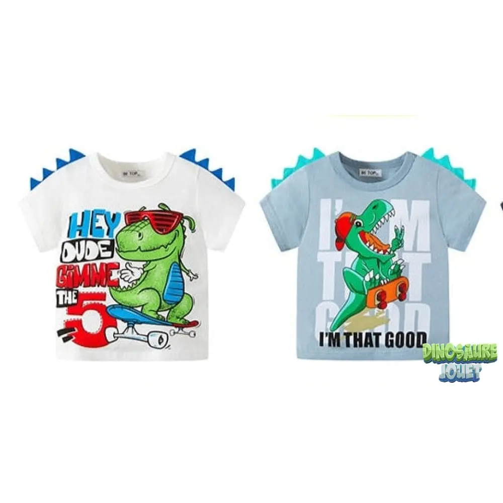 Dinosaure Jouet Tee Shirt Skateur Dinosaure 2 Dinosaure Jouet Tee Shirt Skateur Dinosaure